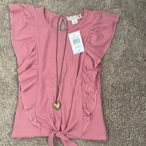 Brand new super cute outfit with locket necklace!